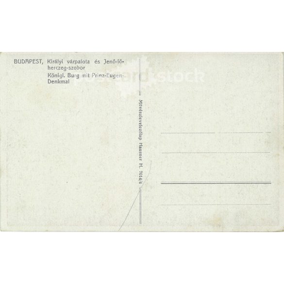 1917 - Budapest. Royal Palace. Colored photo sheet, postcard. (2791234)