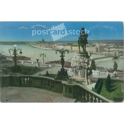   Budapest. View of the Parliament. Colored photo sheet, postcard. (2791236)