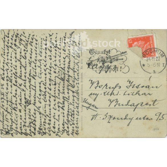 1927 - Bochum. Alleestrasse. Photo sheet, postcard. (2791243)