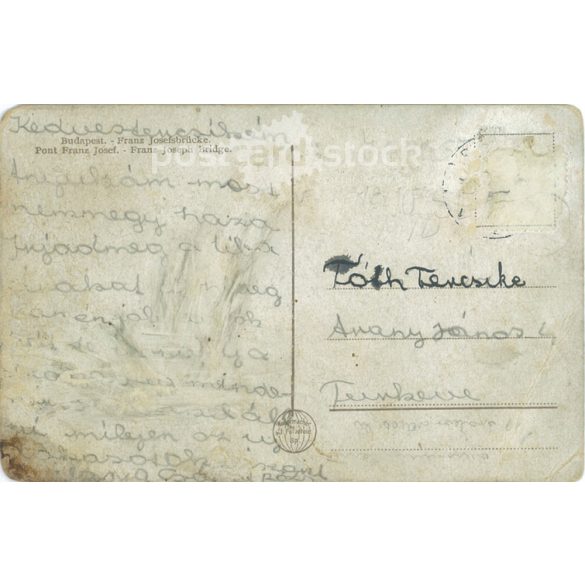 Budapest. Ferencz József bridge. Today: Szabadság híd (Bridge of Freedom) Colored photo sheet, postcard. (2791246)