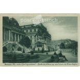 1925 - Budapest. Royal castle garden. Photo sheet, postcard. (2791248)