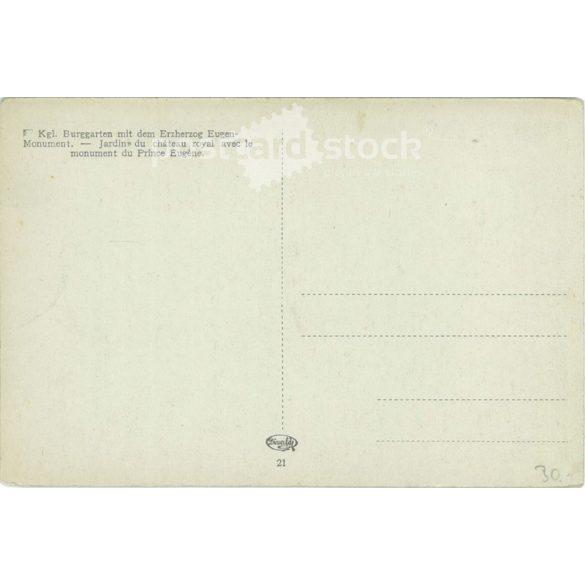 1925 - Budapest. Royal castle garden. Photo sheet, postcard. (2791248)