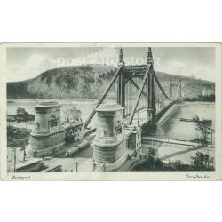 Budapest. Erzsébet Bridge. Photo sheet, postcard. (279150)
