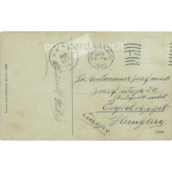 1910 - Manila. Philippines. Colored photo sheet, postcard. (2791254)