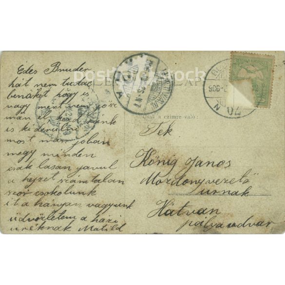 1906 - Hatvan. Family photo sheet, postcard. (2791256)