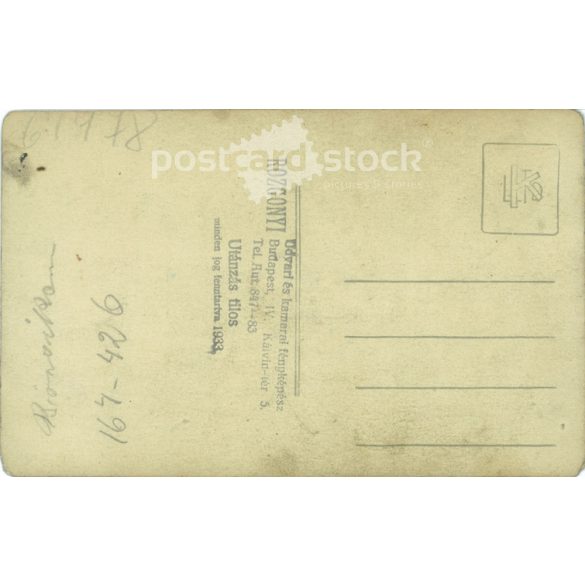 1933 - Young lady portrait. Photo sheet, postcard. (2791262)