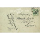 1915 - Romantic postcard. Colored photo sheet. (2791274)
