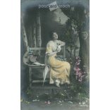 1916 - Romantic postcard. Colored photo sheet. (2791278)