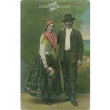 Szarvaskő traditional costume. Colored photo sheet, postcard. (2791281)