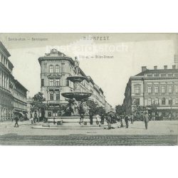   1907 - Budapest, Baross-utcza. Photo sheet, postcard. (2791284)