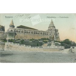  1908 - Budapest. Fisherman’s bastion. Colored photo sheet, postcard. (2791285)