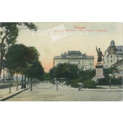   1917 - Budapest. Petofi Square. Colored photo sheet, postcard. (2791286)
