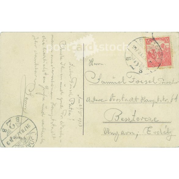 1917 - Budapest. Petofi Square. Colored photo sheet, postcard. (2791286)