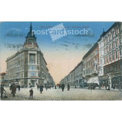   1915 - Budapest. Andrassy Street. Colored photo sheet, postcard. (2791287)