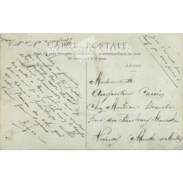 1907 - Romantic postcard. Colored photo sheet. (2791292)