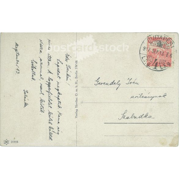 1917 - German. Romantic postcard. (2791291)