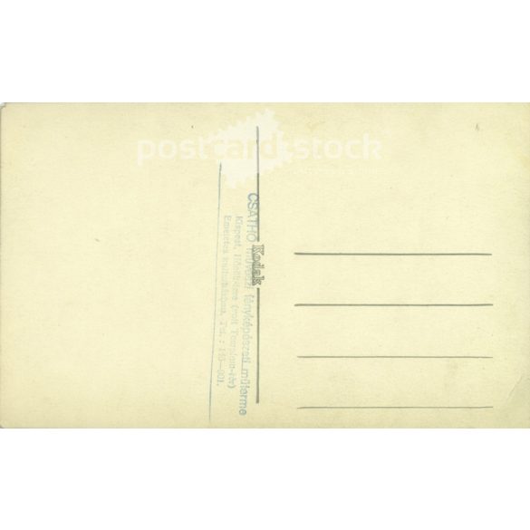 Young woman, studio shot. Kispest. Artistic photography of the photograper Csathó. Photo sheet, postcard. (2791298)