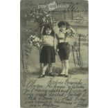 1914 - Romantic postcard, photo sheet. (2791300)