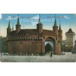 1913 - Krakow Rondel and the Florian’s Gate. Colored photo sheet, postcard. (2791308)