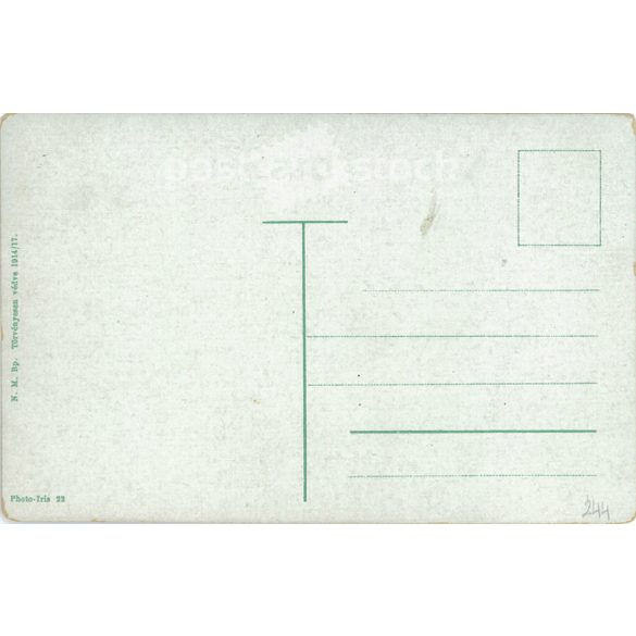 1915 - Budapest. Andrássy travel circle, the Oktogon. Colored photo sheet, postcard. (2791311)