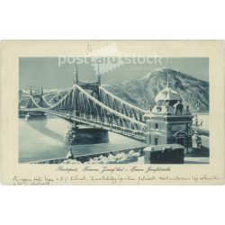   1912 - Budapest. Ferencz József bridge. Photo sheet, postcard. (2791321)