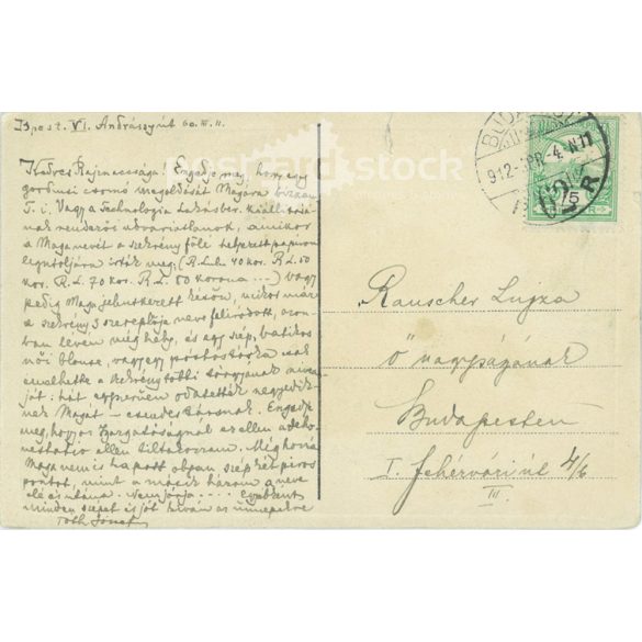 1912 - Budapest. Ferencz József bridge. Photo sheet, postcard. (2791321)