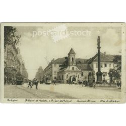   Budapest. Detail of Rákóczi Street. Photo sheet, postcard. (2791328)