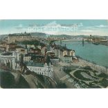 1913 - Budapest. Danube view. Colored photo sheet, postcard. (2791329)