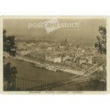 1930 - Budapest. Danube view. Photo sheet, postcard. (2791334)