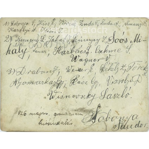 1926 - High school trip. Group photo. Photo sheet, postcard. (2791335)