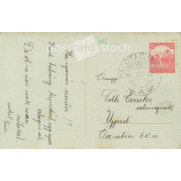 1917 - Romantic postcard. Colored photo sheet. (2791338)