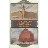 1914 - Hotels of the Caledonian Railway Company. Glasgow, Edinburgh. Postcard. (2791339)