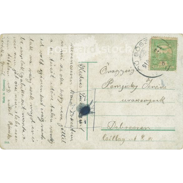 1910 - Romantic Postcard. Colored photo sheet. (2791341)