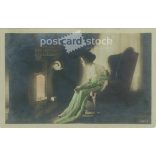 1921 - Romantic postcard. Colored photo sheet. (2791352)