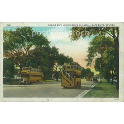   1921 - Chicago. Lincoln Park. Colored photo sheet, postcard. (2791353)