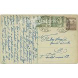 1923 - In Csikóstanya on Sunday in Hortobágy. Colored photo sheet, postcard. (2791356)