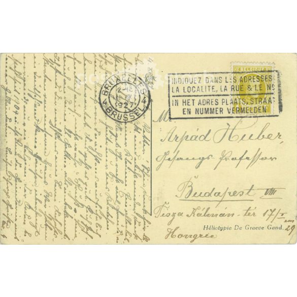 1927 - Brussels. Entrance to the Bois de la Cambre. Photo sheet, postcard. (2791359)