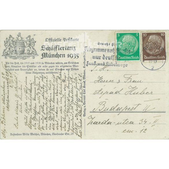 1935 - Munich. Fringed group. Colored photo sheet, postcard. (2791360)