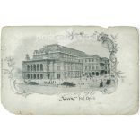 1898 - Vienna State Opera. With 1936 stamp. Photo sheet, postcard. (2791362)