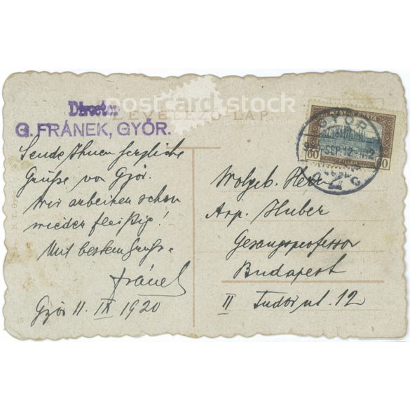 1920 - Győr. Colored photo sheet, postcard. (2791363)