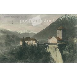   1934 - Merano Castle in Tyrol. Colored photo sheet, postcard. (2791373)