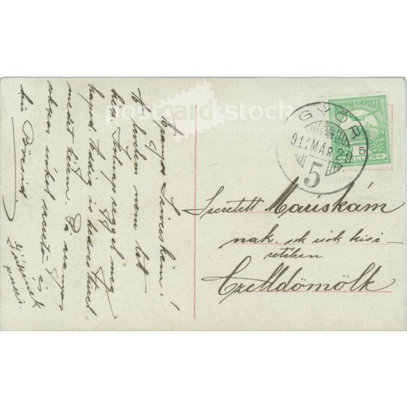 1911 - Romantic postcard, photo sheet. (2791378)