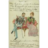 1899 - Romantic postcard. (2791379)