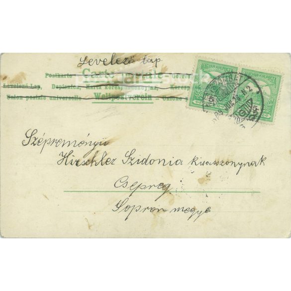 1899 - Romantic postcard. (2791379)