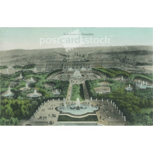 1906 – Panorama of Versailles. Colored photo sheet, postcard. (2791383)
