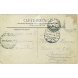 1908 - Fontaneblau palace. Colored photo sheet, postcard. (2791393)