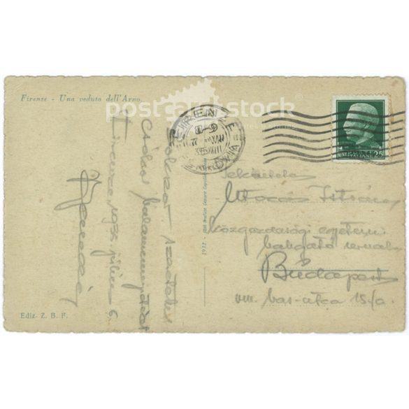 1935 - Florence. Colored photo sheet, postcard. (2791402)