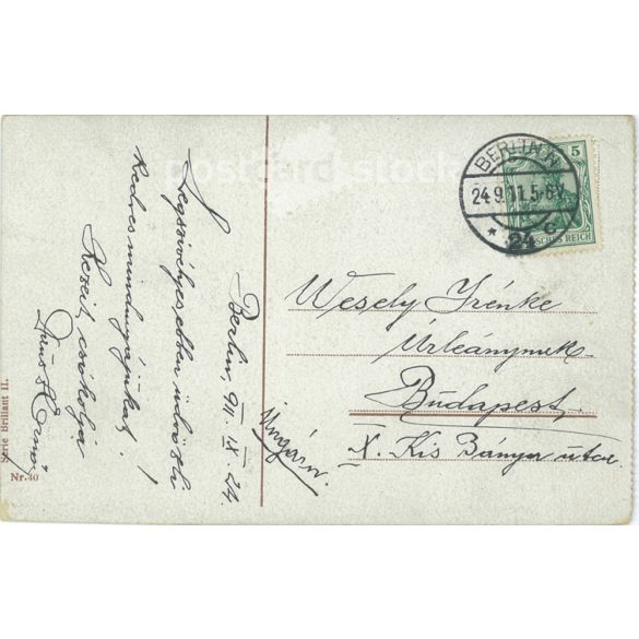 1911 - Berlin. The Reichstag building. Colored photo sheet, postcard. (2791393)