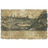 1900 - View of Buda from the direction of Székesfehrvár 1686. With special cutting. Postcard. (2791409)