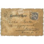 1900 - View of Buda from the direction of Székesfehrvár 1686. With special cutting. Postcard. (2791409)